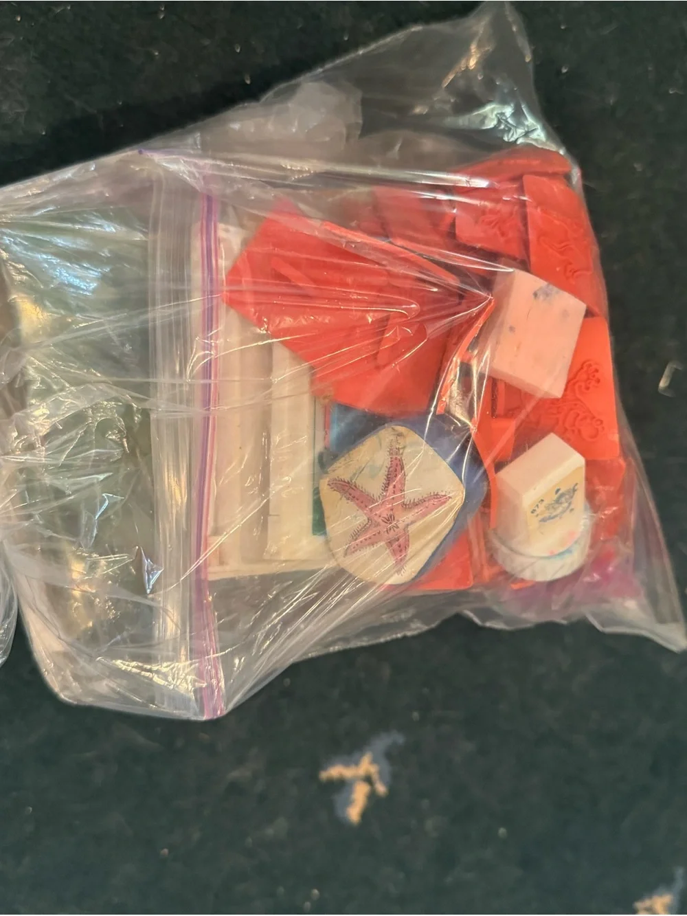 Crayola Foam and Rubber Stamp Assortment with Red and Blue Pads